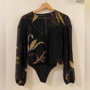 Aritzia Wilfred bodysuit blouse